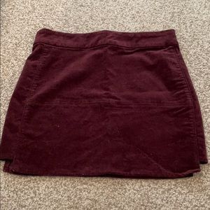 Forever 21 suede like skirt maroon